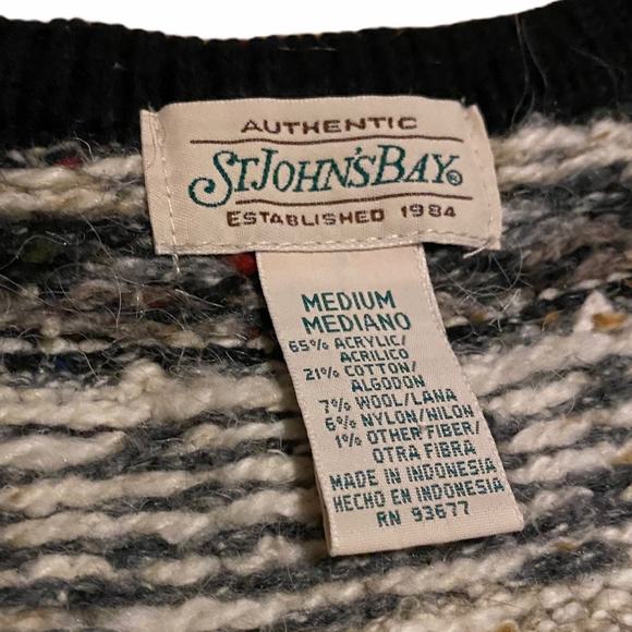 St. John’s Bay Authentic Sweater Zip-up Vest Sz M - Picture 4 of 10